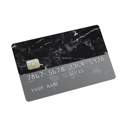 Black Marble Credit card Sticker