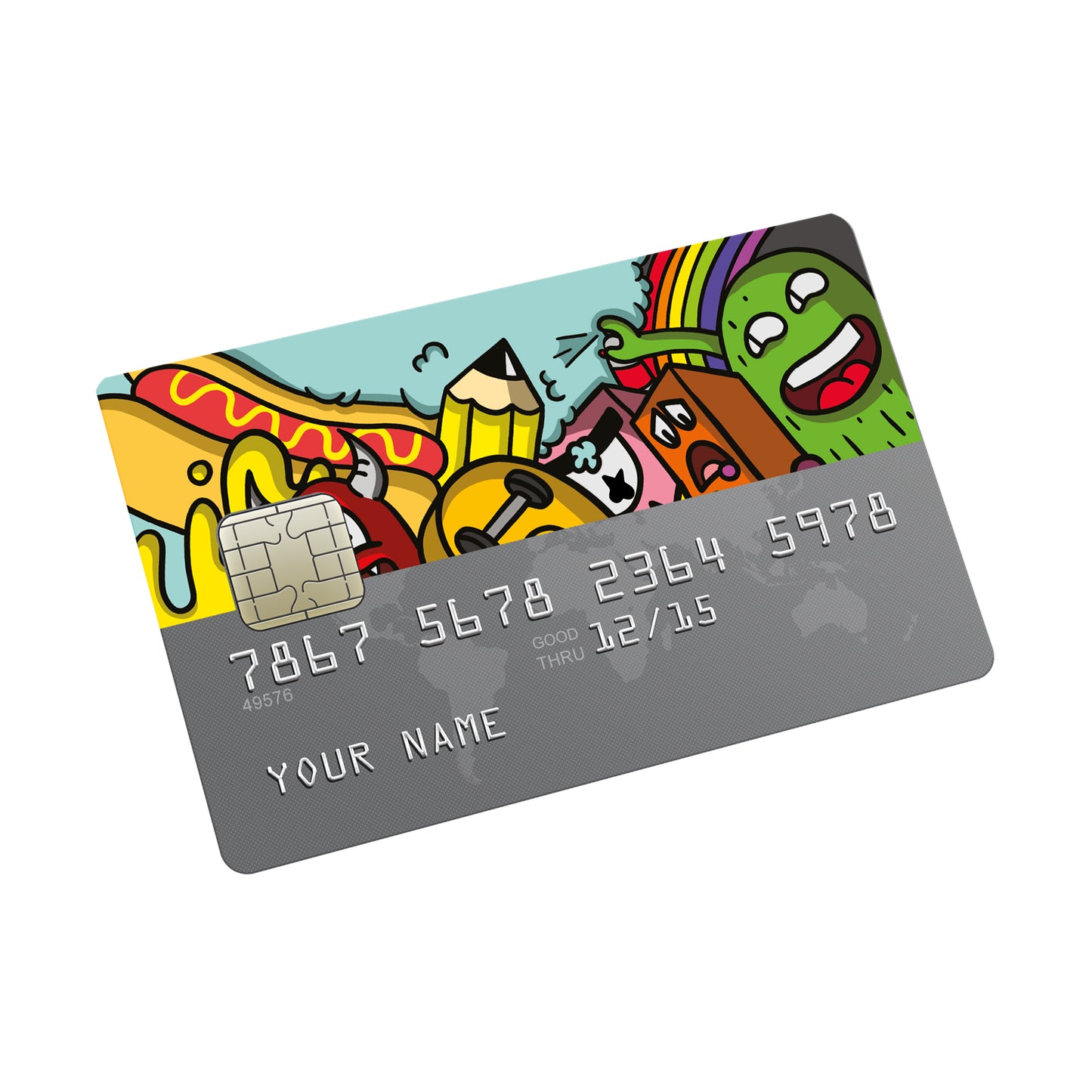 Monsters Credit card Sticker