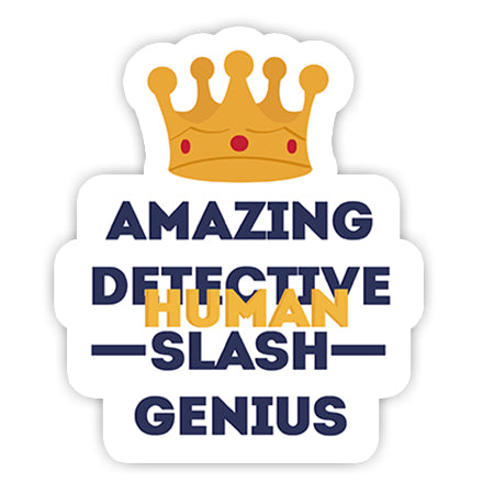 Amazing Detective slash genius sticker-Minis-MADD-[Laptop sticker Egypt]-[Laptop sticker in Egypt]-sticktop