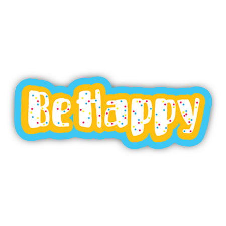 Be Happy sticker-Minis-MADD-[Laptop sticker Egypt]-[Laptop sticker in Egypt]-sticktop
