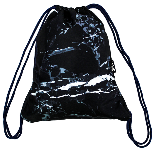 Black Marble String Bag