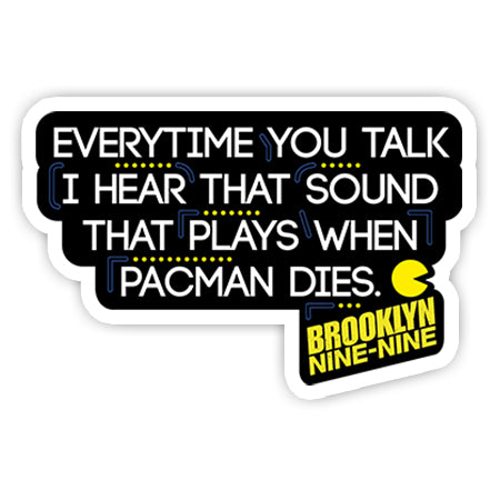 Brooklyn nine nine Pacman sticker-Minis-MADD-[Laptop sticker Egypt]-[Laptop sticker in Egypt]-sticktop