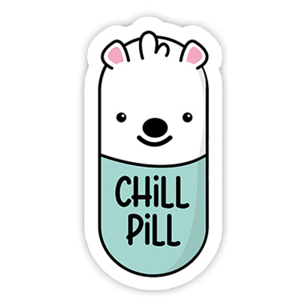 Chill Pill sticker-]-Best laptop stickers in Egypt.-sticktop