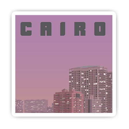 Cairo Stamp sticker-Minis-MADD-[Laptop sticker Egypt]-[Laptop sticker in Egypt]-sticktop