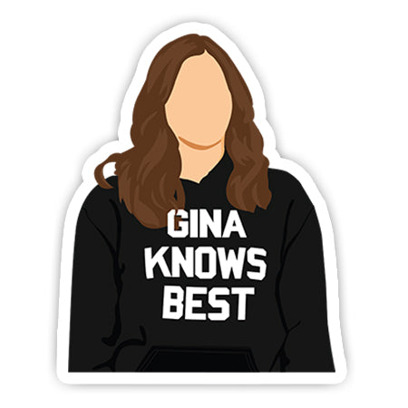 Gina Knows Best sticker-Minis-MADD-[Laptop sticker Egypt]-[Laptop sticker in Egypt]-sticktop