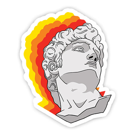 Greek bust sticker – MADD