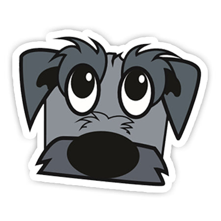 Peeking Puppy sticker-Minis-MADD-[Laptop sticker Egypt]-[Laptop sticker in Egypt]-sticktop