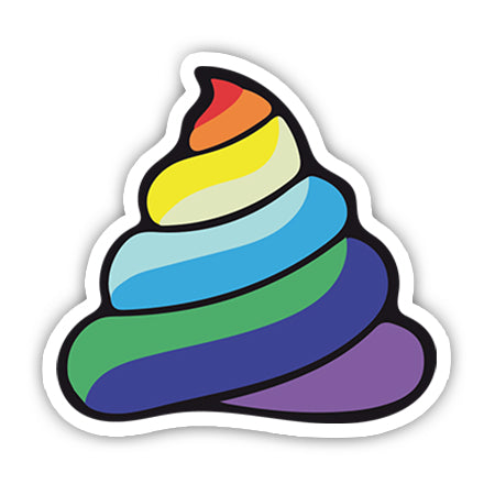 Rainbow Sh#* sticker-Minis-MADD-[Laptop sticker Egypt]-[Laptop sticker in Egypt]-sticktop