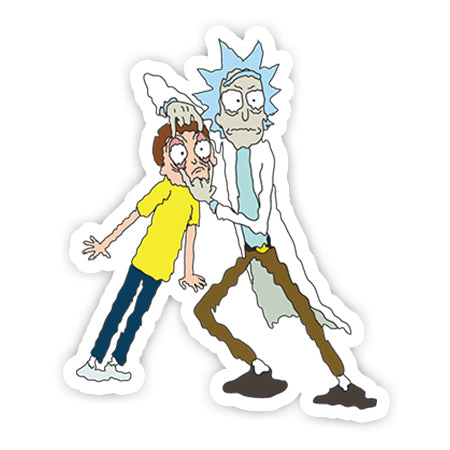 Rick and Morty Melting sticker-Minis-MADD-[Laptop sticker Egypt]-[Laptop sticker in Egypt]-sticktop