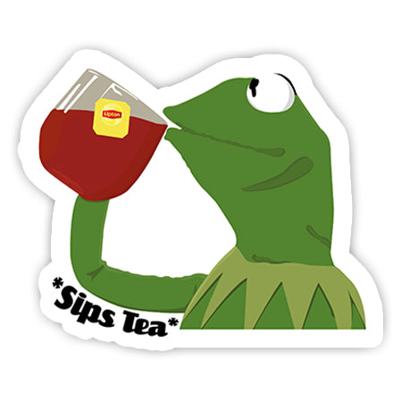 Sips tea sticker-Minis-MADD-[Laptop sticker Egypt]-[Laptop sticker in Egypt]-sticktop