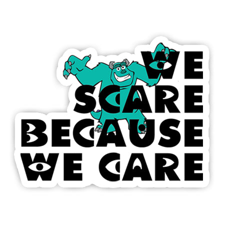 We scare because we care sticker-Minis-MADD-[Laptop sticker Egypt]-[Laptop sticker in Egypt]-sticktop