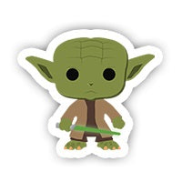 Star Wars Yoda Sticker-Minis-MADD-[Laptop sticker Egypt]-[Laptop sticker in Egypt]-sticktop