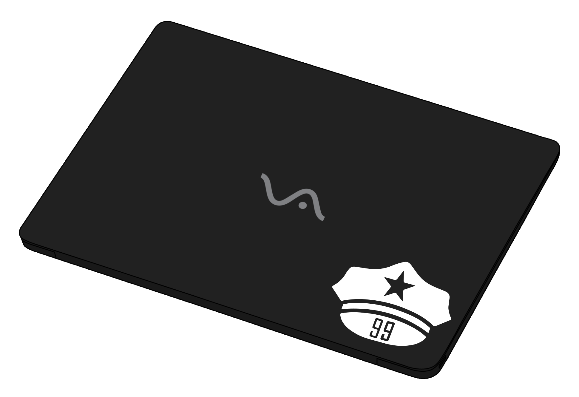 Police hat 99 sticker-]-Best laptop stickers in Egypt.-sticktop