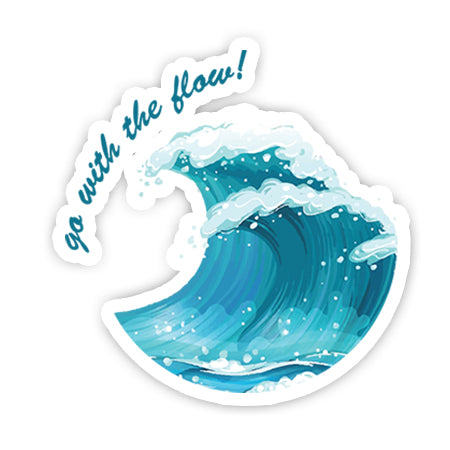 Go with the flow sticker-Minis-MADD-[Laptop sticker Egypt]-[Laptop sticker in Egypt]-sticktop