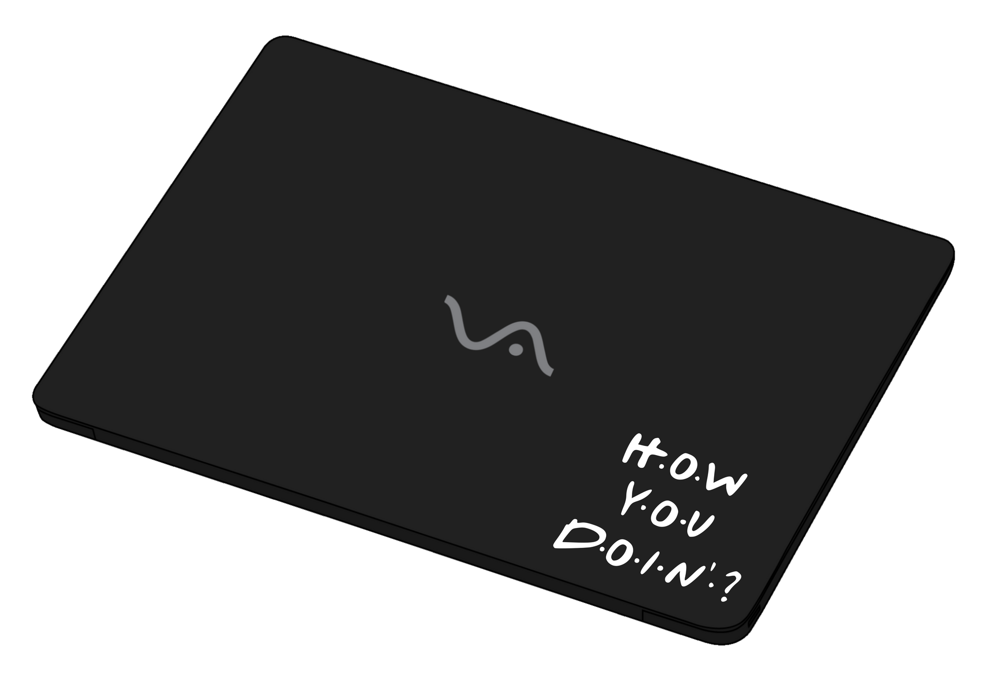 How you doin? sticker-]-Best laptop stickers in Egypt.-sticktop