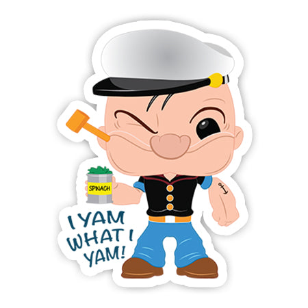 I am What I Yam sticker-]-Best laptop stickers in Egypt.-sticktop