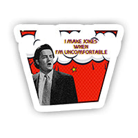 Comic Chandler Bing sticker-Minis-MADD-[Laptop sticker Egypt]-[Laptop sticker in Egypt]-sticktop