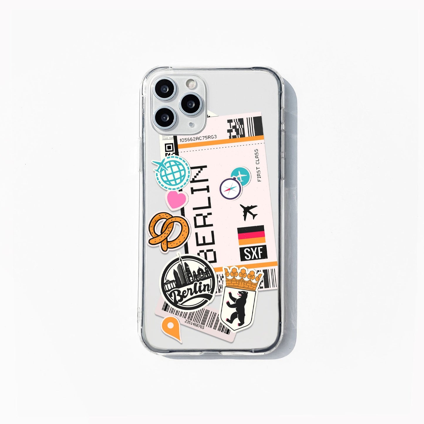 Berlin boarding pass phone case