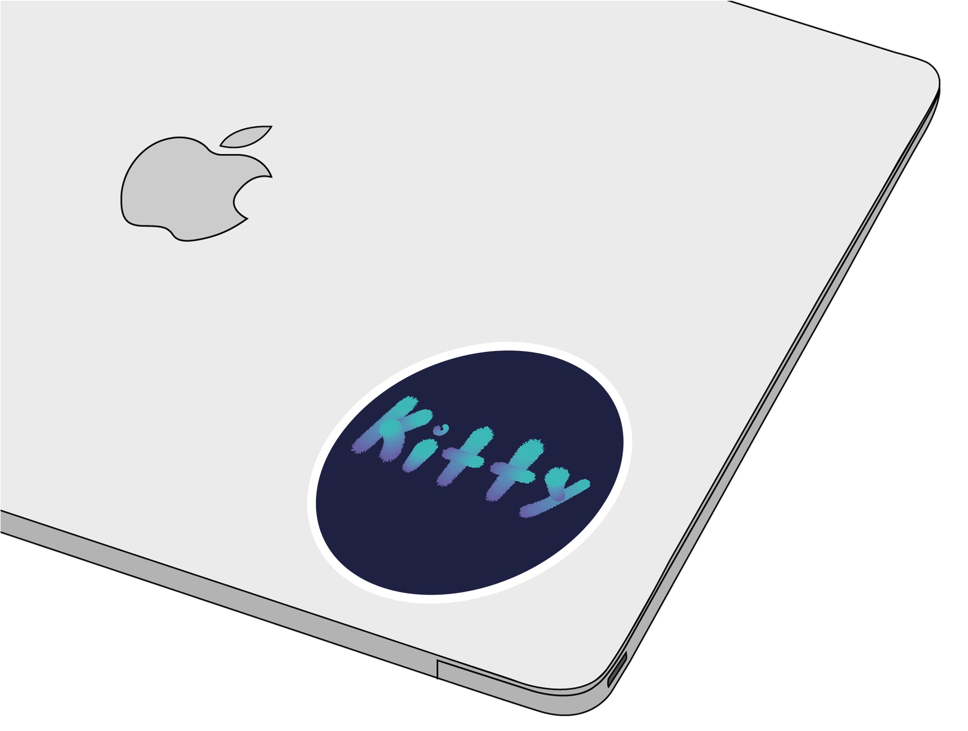 Kitty Sticker-]-Best laptop stickers in Egypt.-sticktop