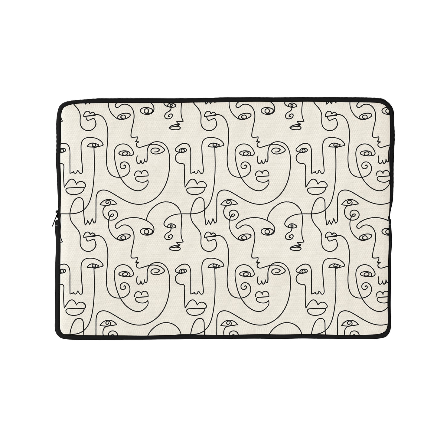 Line art faces Laptop Sleeve