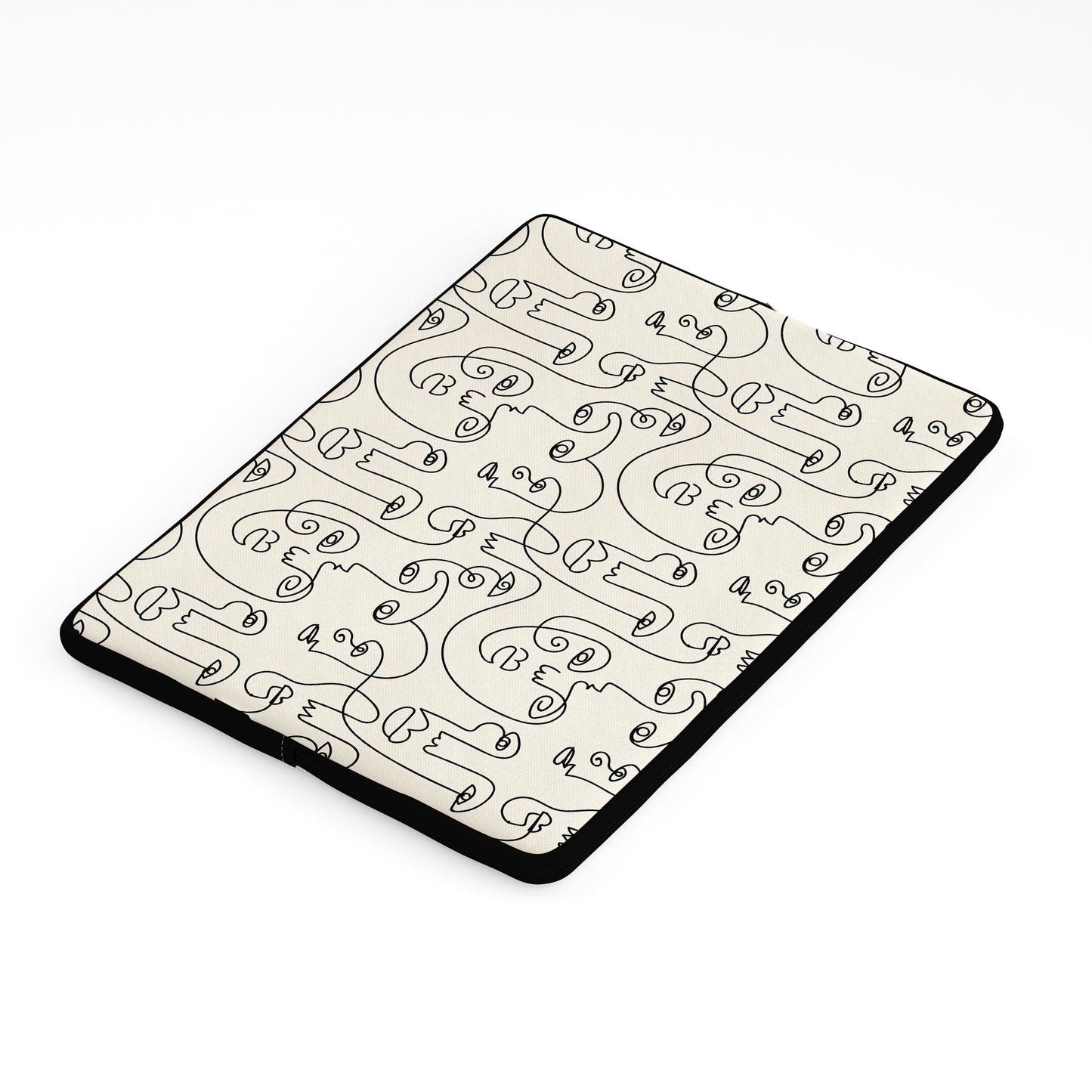 Line art faces Laptop Sleeve