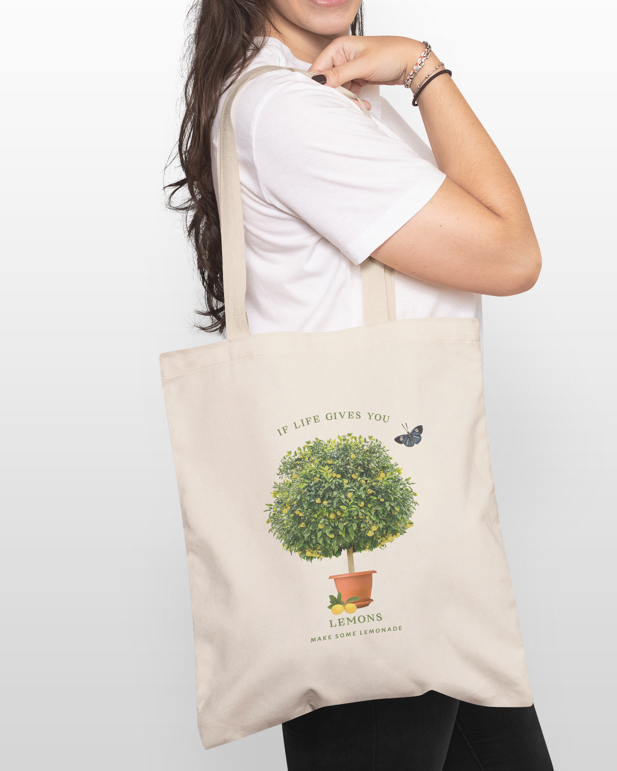 When life gives you lemons tote bag