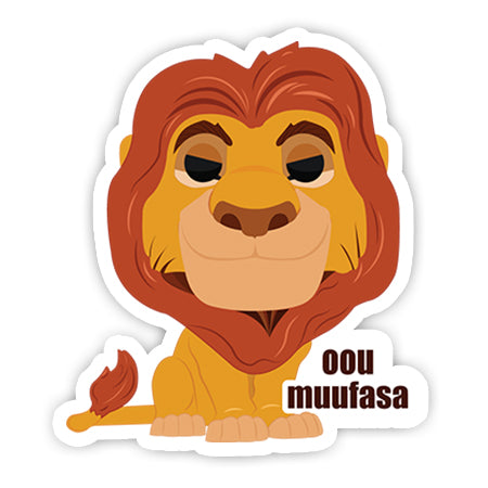 Oou Muufasa sticker-Minis-MADD-[Laptop sticker Egypt]-[Laptop sticker in Egypt]-sticktop