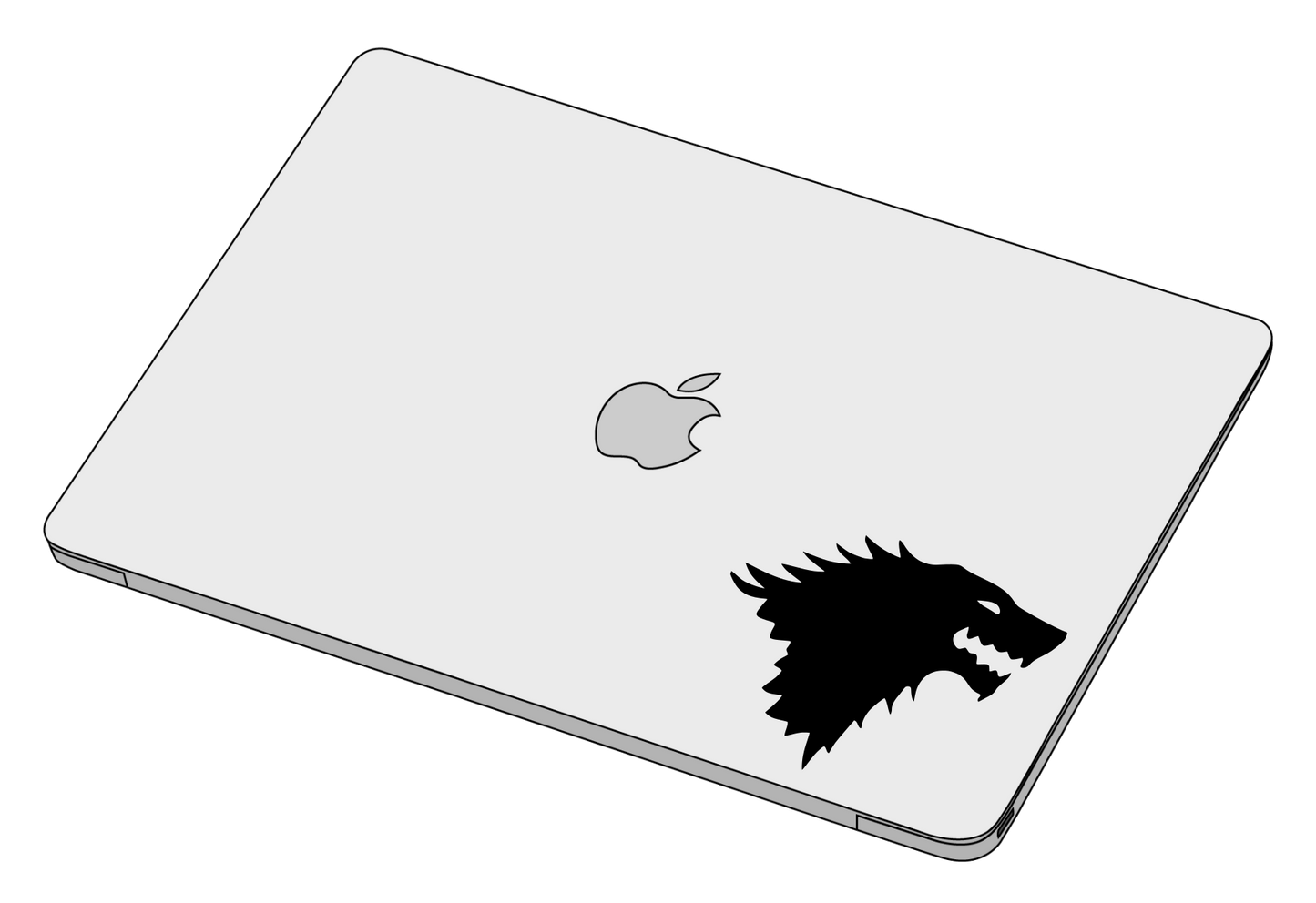 House Stark sticker-Decal-]-Best laptop stickers in Egypt.-sticktop