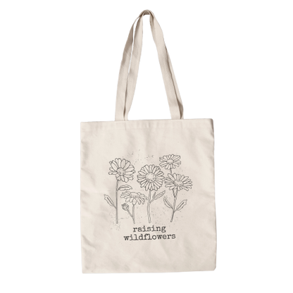 Raising Wildflowers tote bag