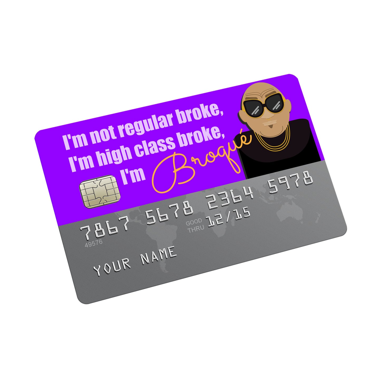 Broque Credit card Sticker