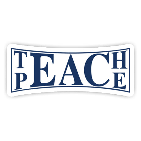 Teach peace sticker-Minis-MADD-[Laptop sticker Egypt]-[Laptop sticker in Egypt]-sticktop