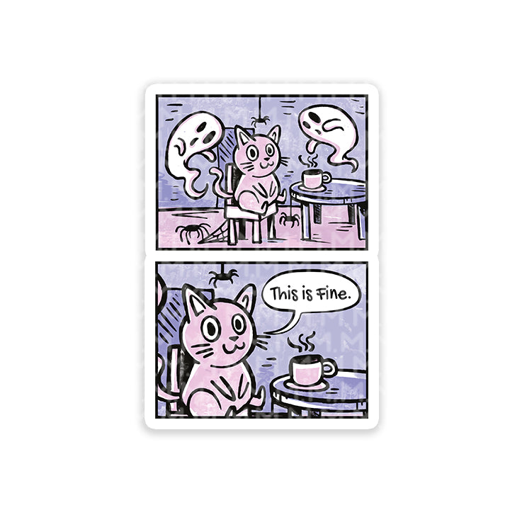 This is Fine Cat sticker